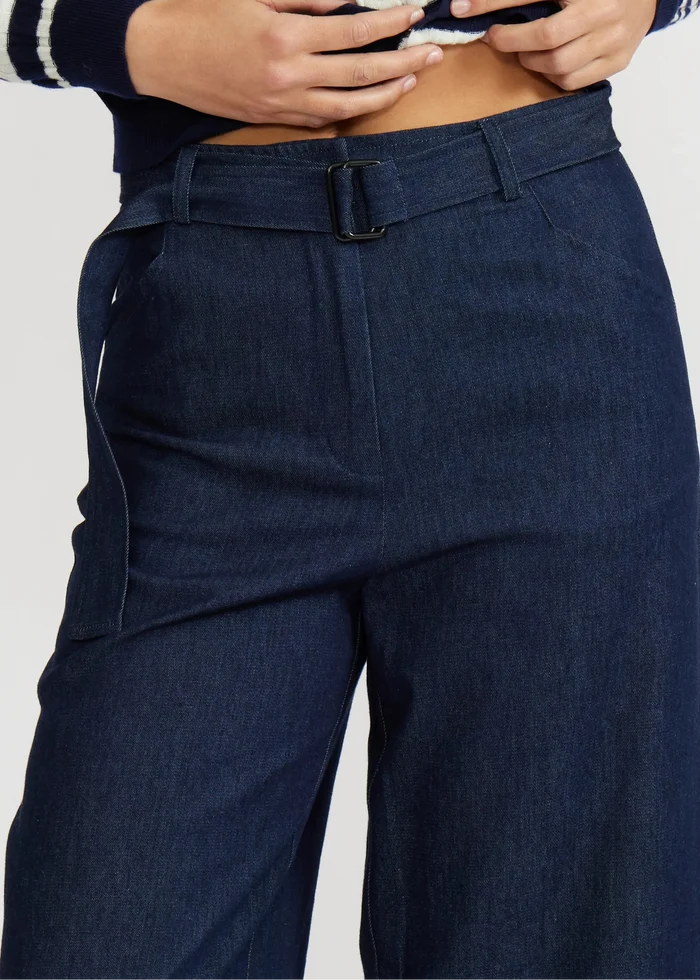 BELT DENIM JEANS