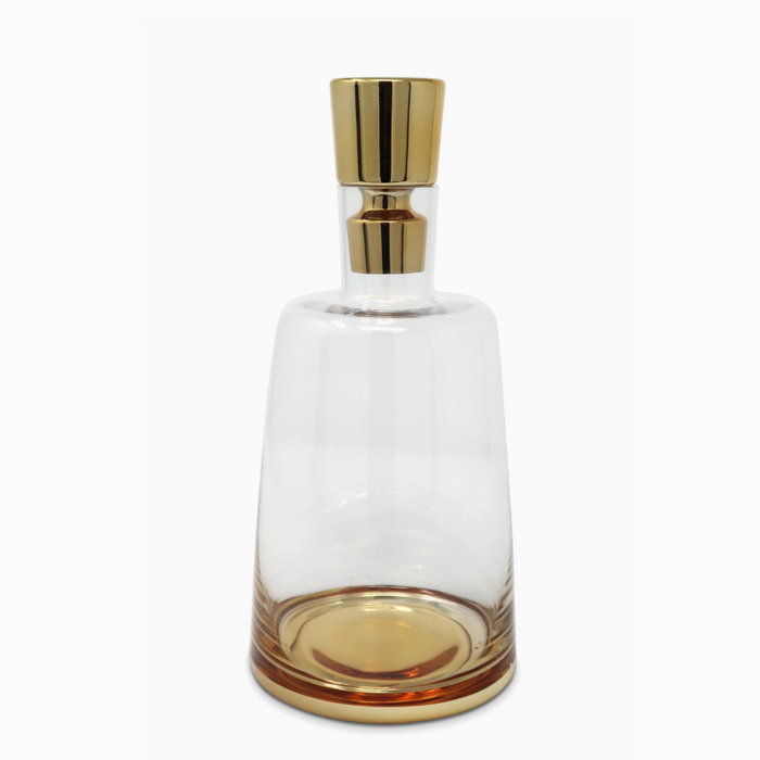 Decanter with Gold Base and Lid