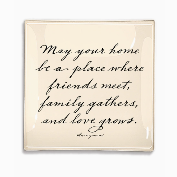Decoupage Glass Tray - Square