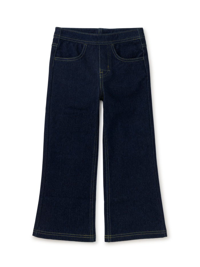 Denim-Like Flare Pants