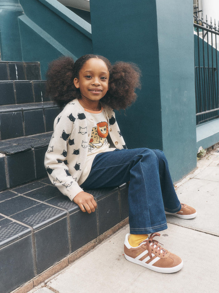 Denim-Like Flare Pants