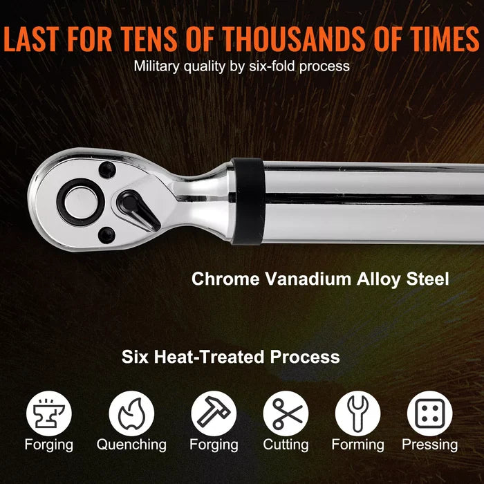 Digital Torque Wrench 3/8" Drive 3.7-37 Ft