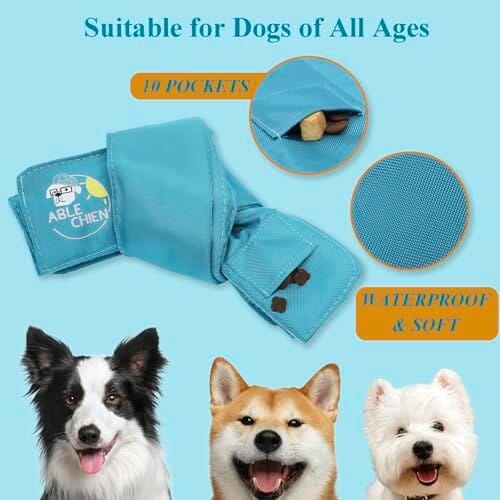 Dog Puzzle Toy with 10 Treat Pockets Dog Pet Clever