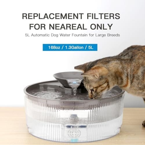 Dog Water Fountain Filters for Big Dog Water Bowl Dispenser Dog Bowls & Feeders Pet Clever