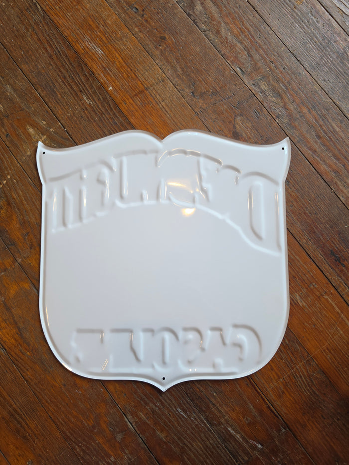 Dreadnaught Gasoline  metal sign