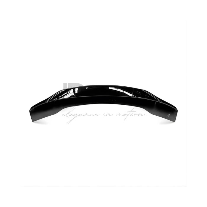 Audi A3 8Y Sedan duckbill spoiler lip on a white background with 'Lur Design' logo.