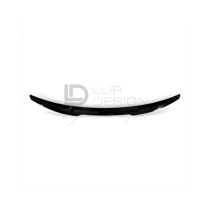 Audi A3 8V with black rear duckbill spoiler lip on a white background, featuring Lur Design branding.