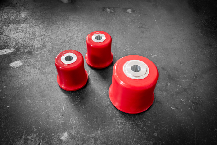 E46 (Non-M) Complete Solid Delrin Differential Carrier Bushing Set-Suspension Bushings-grip-drift-80a-No thanks-Garagistic-bmw