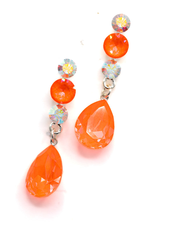 Eliza Benton Dottie Earring Electric Orange