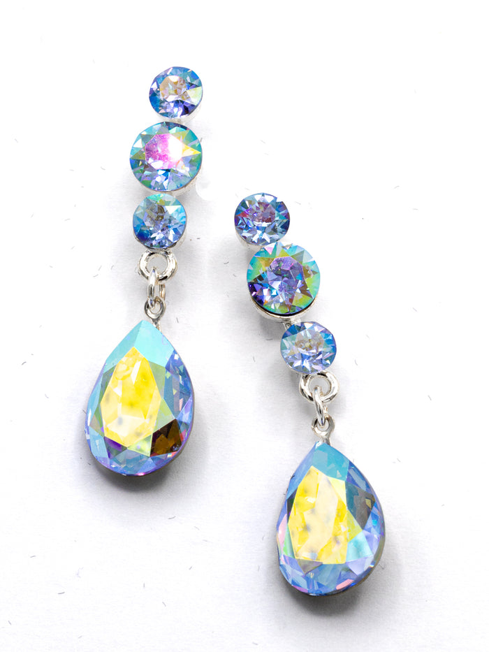 Eliza Benton Dottie Earring Light Sapphire AB Mix
