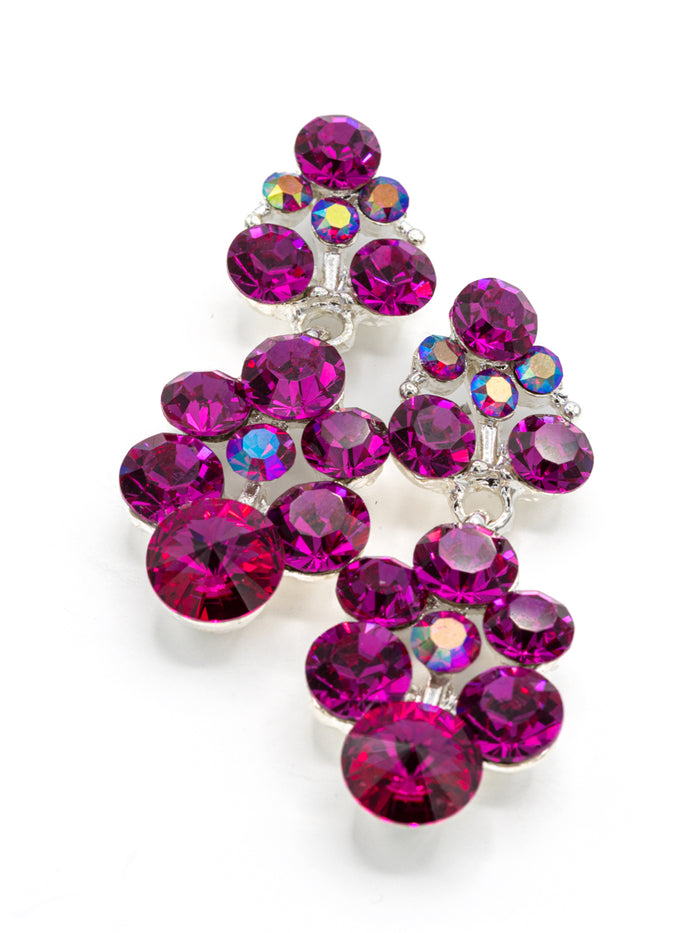 Eliza Benton Grace Earring Fuchsia