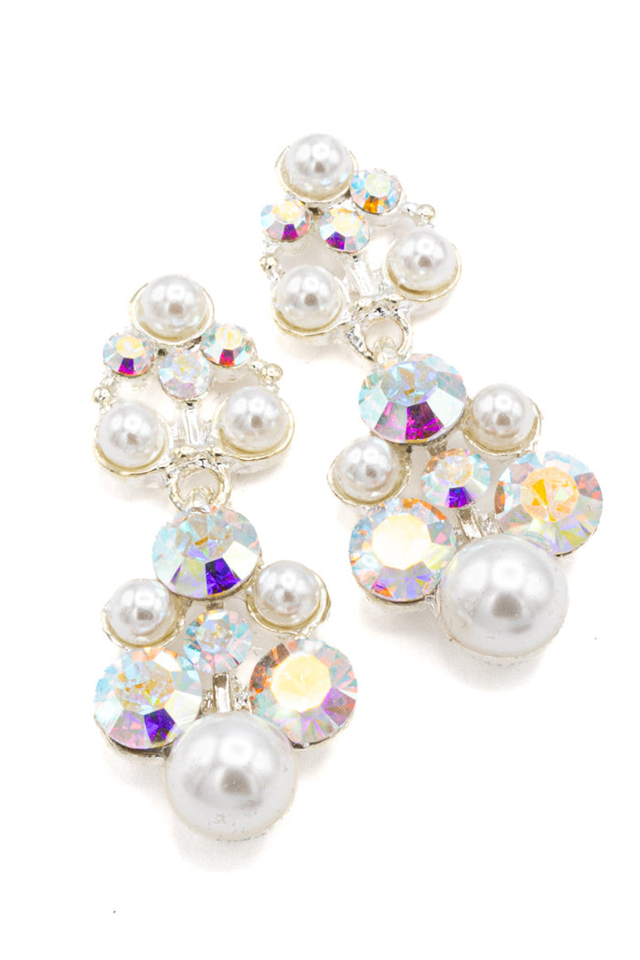 Eliza Benton Grace Earring Pearl AB Mix
