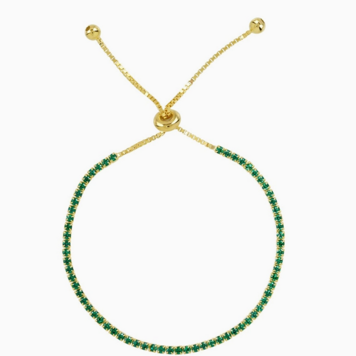 Emerald Green Tennis Bracelet