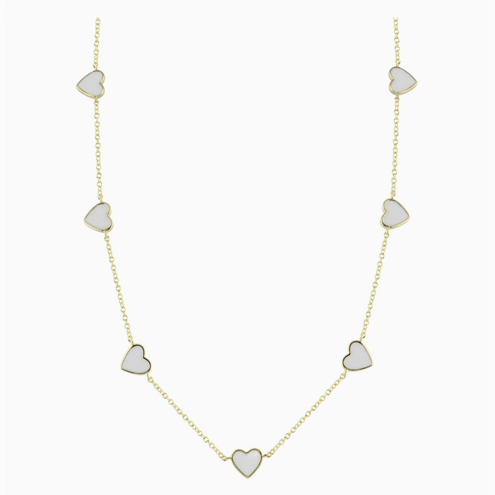 Enamel Heart Necklace