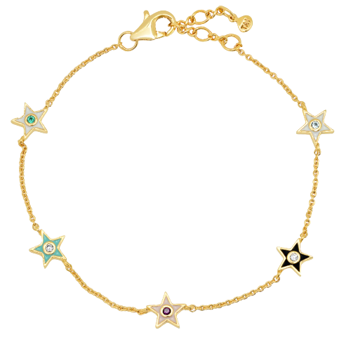 Enamel Star Bracelet