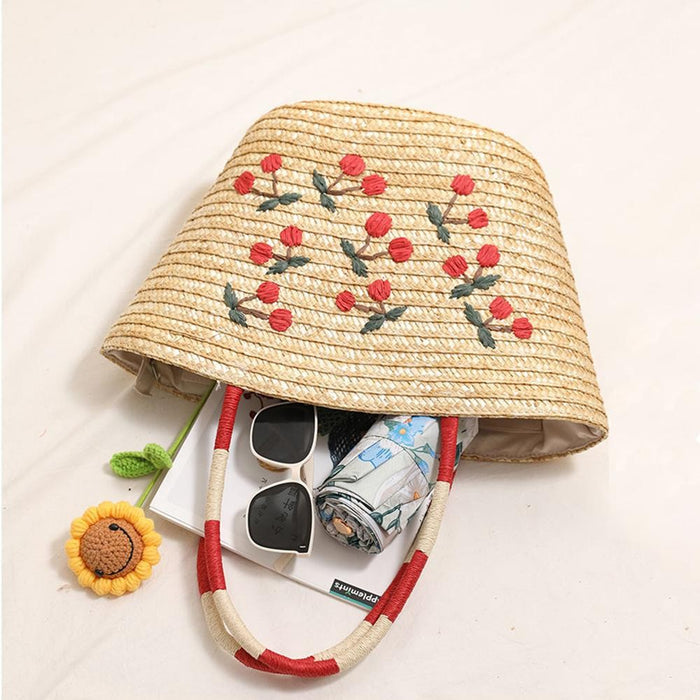 Farmers Market Straw Tote
