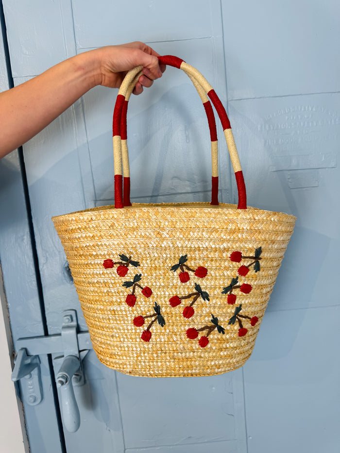 Farmers Market Straw Tote