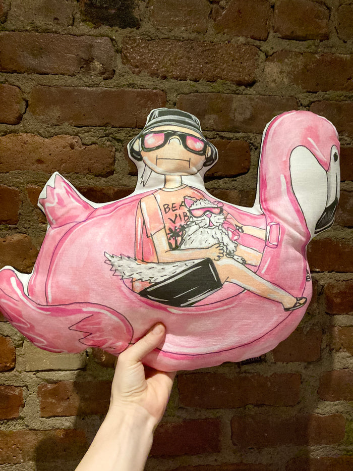 Flamingo Float Pillow