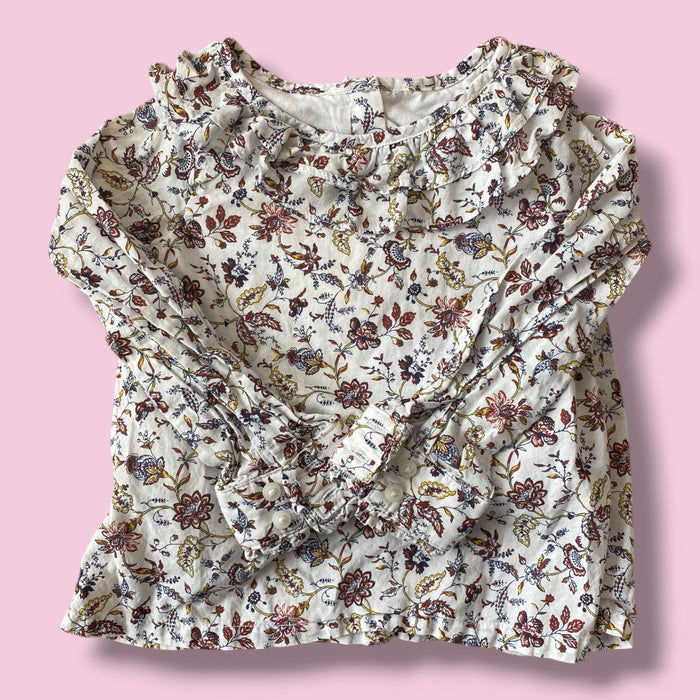 Floral  Janie and Jack Blouse, 2T