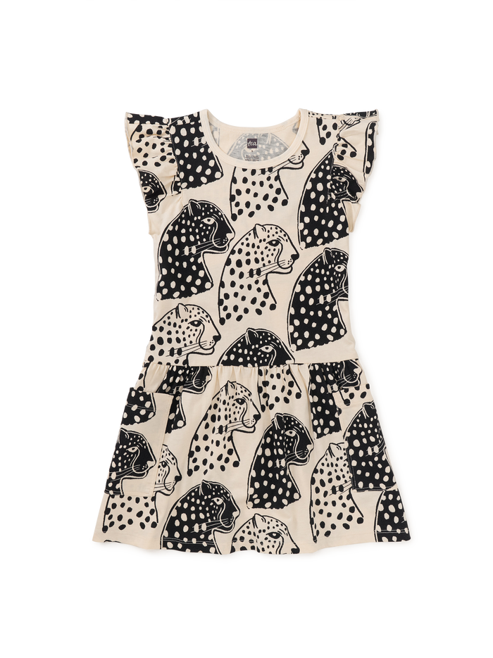 Flutter Sleeve Pocket Dress