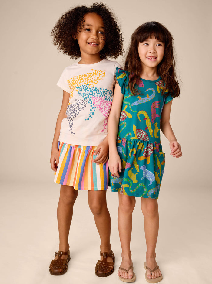 Flutter Sleeve Pocket Dress