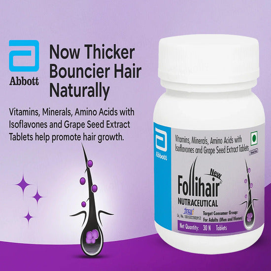 Follihair Tablets Bottle, 30tab
