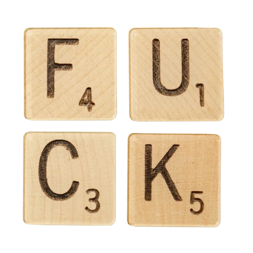 Fuck Scrabble Tiles