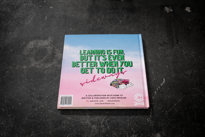 Garagistic Rome CP "ABC's of Drifting" Childrens Book-Merch and Apparel-grip-drift-Garagistic-bmw