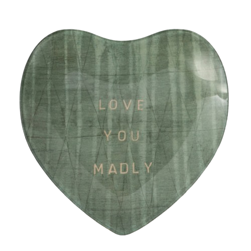 Glass Heart Dish