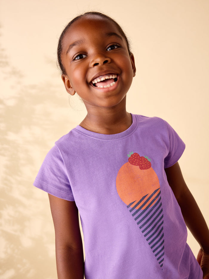 Glitter Strawberry Graphic Tee