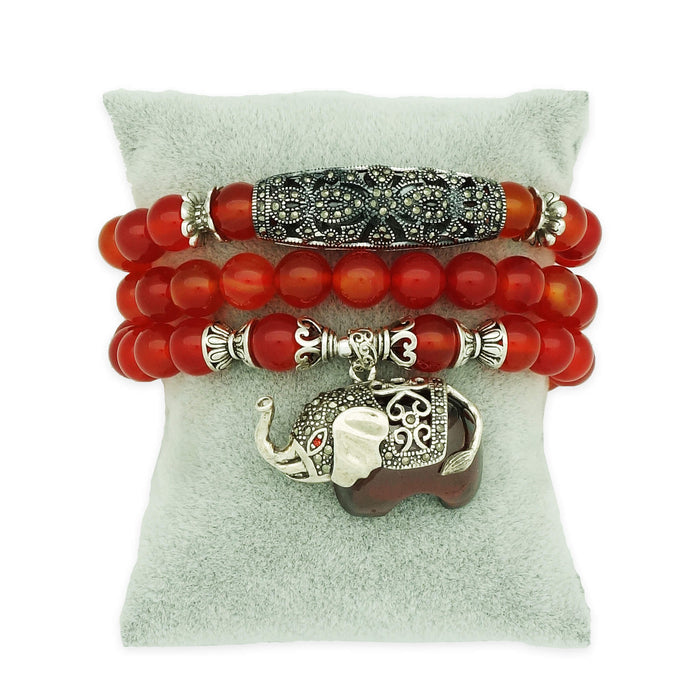 Glowing Fortune Bracelet (10 Eye Dzi)