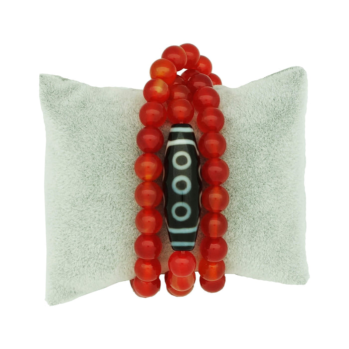 Glowing Fortune Bracelet (10 Eye Dzi)