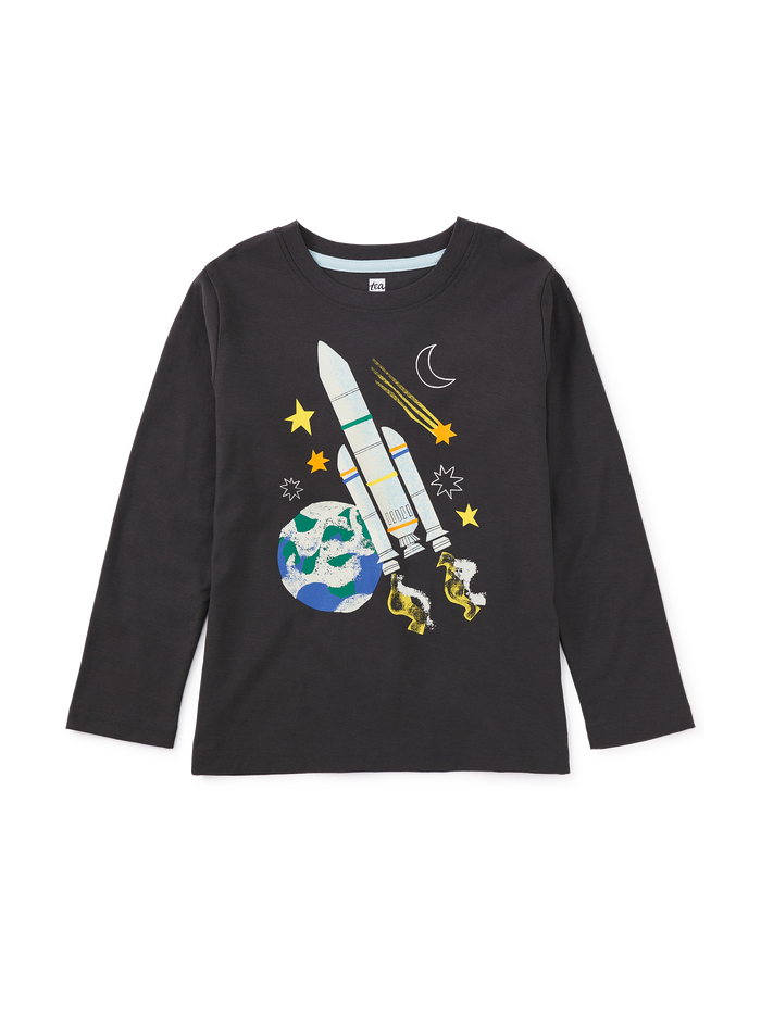 Glowing Rocket Graphic Tee