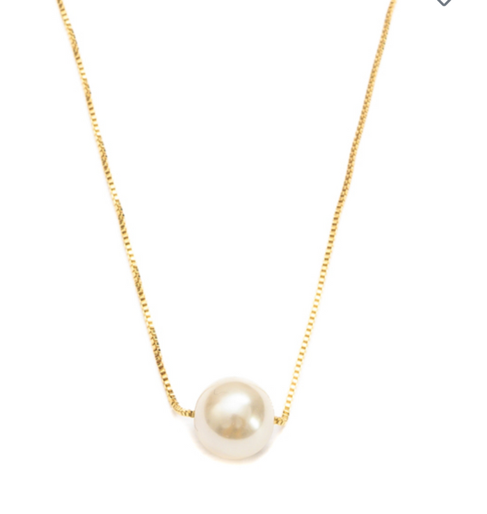 Gold and Pearl Necklace