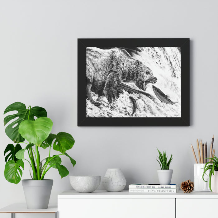 "Gone Fishin"" Framed Paper Print
