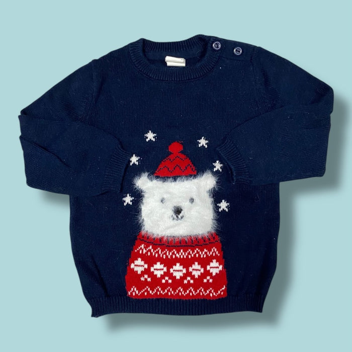 H&M Bear Knit 6-9m