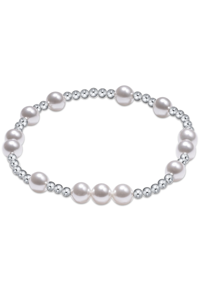 Hope Unwritten Pearl 6mm Sterling Bracelet