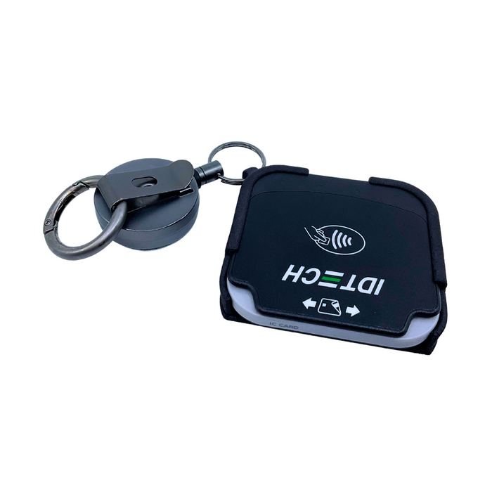 ID TECH VP3350 card reader with belt clip
