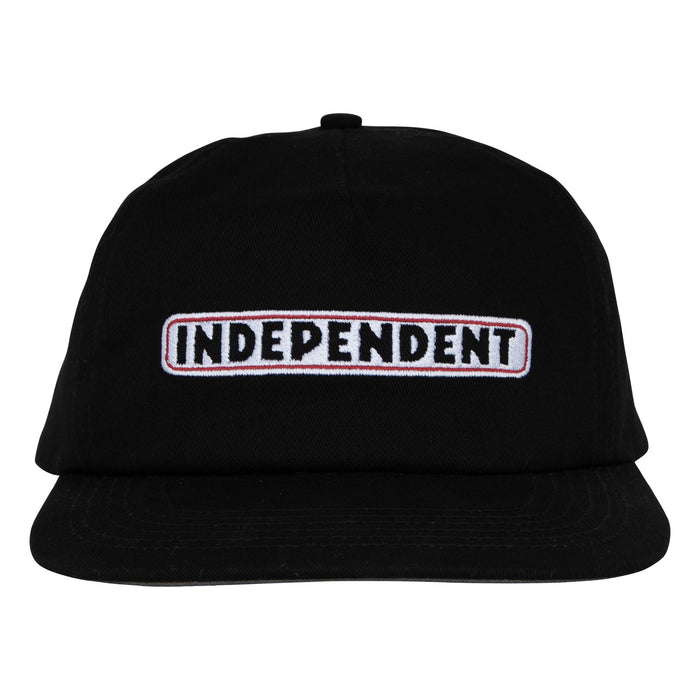 INDEPENDENT BAR LOGO SNAPBACK UNSTRUCTURED HAT