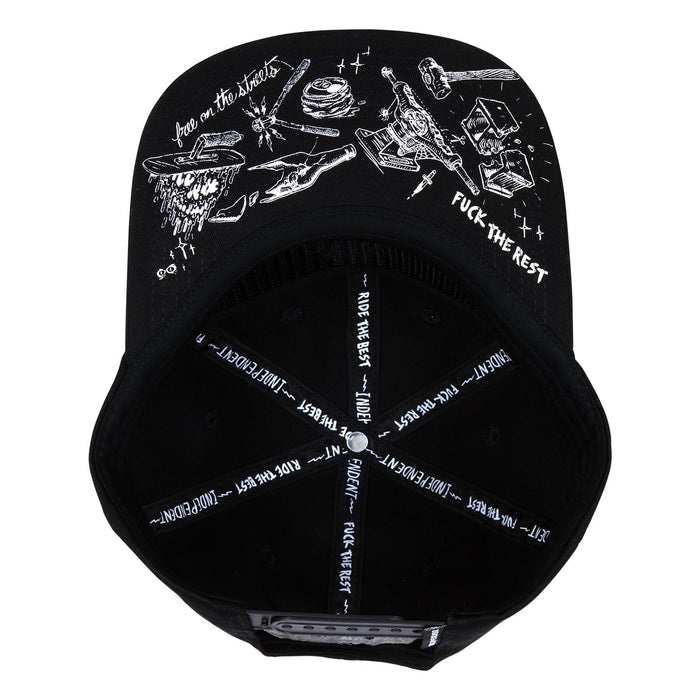 INDEPENDENT BRATRUD NOTEBOOK SNAPBACK UNSTRUCTURED HAT