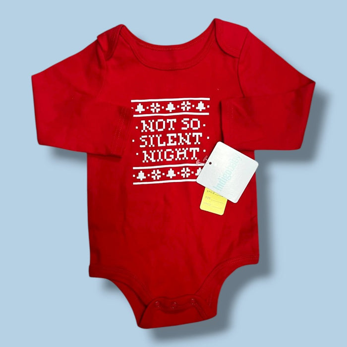 indigo holiday bodysuit 12-18m