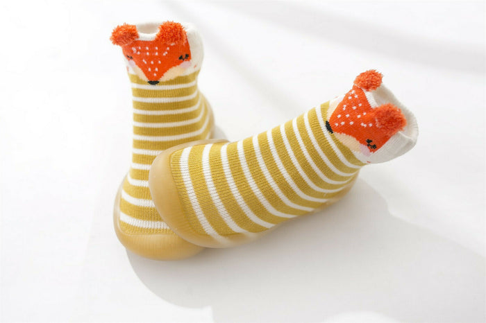 Infant Toddler Cartoon Animals Non-slip First Walkers Baby Elastic Socks Shoes