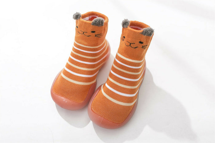Infant Toddler Cartoon Animals Non-slip First Walkers Baby Elastic Socks Shoes