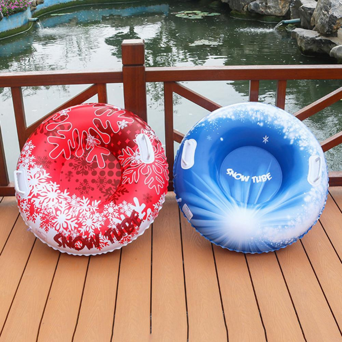 Inflatable Snow Sledding Tube with Dual Handles