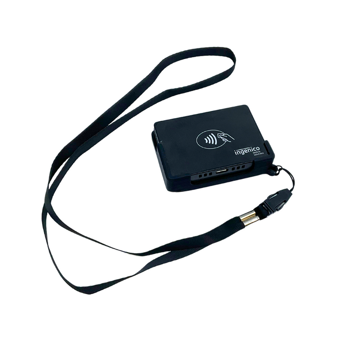 HPI Ingenico Moby 5500 card reader with lanyard