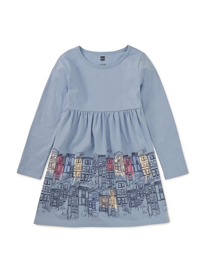 Istanbul Skyline Skirted Dress