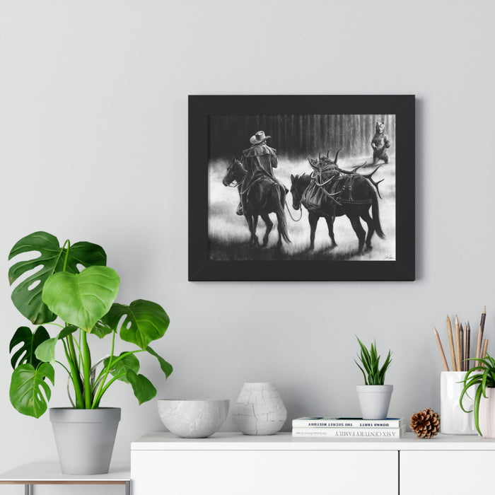 "Just Passin' Through" Framed Paper Print