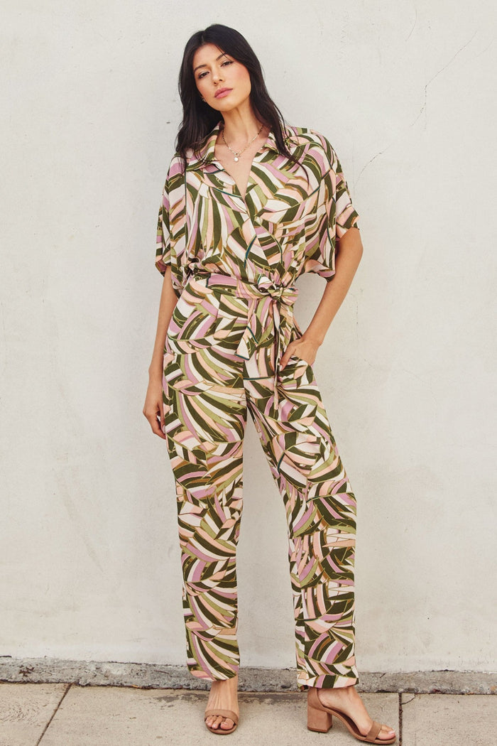 DRESS FORUM SURPLICE PULL-ON JUMPSUIT – EFFORTLESSLY CHIC