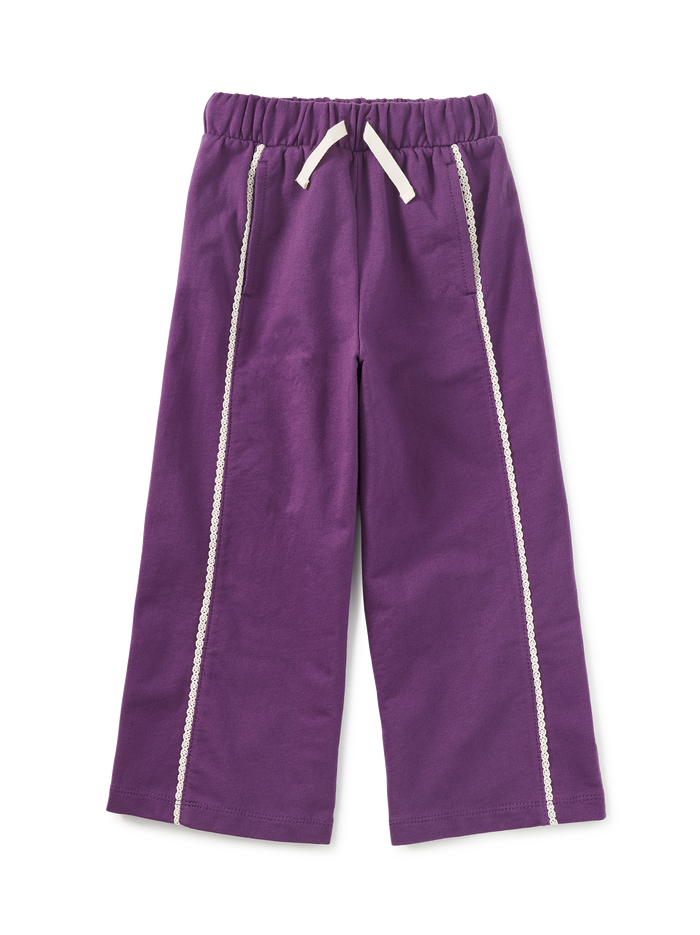 Lace Trim Track Pants