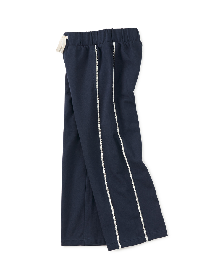 Lace Trim Track Pants